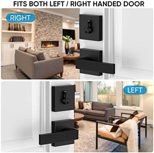 Premium Heavy Duty Door Handle Set for Beds Bathrooms and More