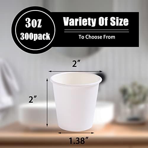 Lamosi 3 oz Disposable Cups 300-pack For use in Bathroom Travel and Parties