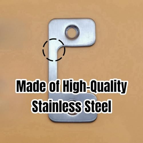 4-Piece Door Strike Plate Set for Exterior Doors