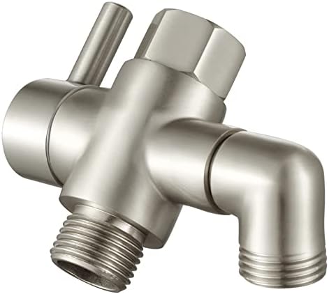 3-Way Brass Shower Diverter Valve G12 Brushed Nickel