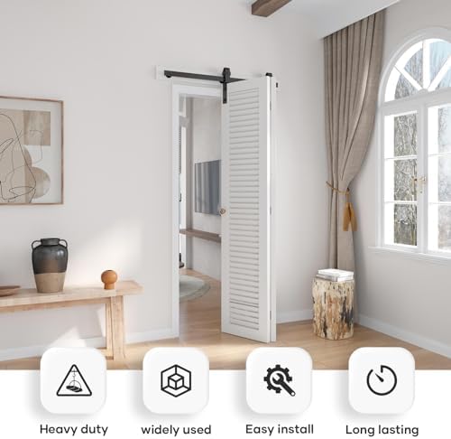 EaseLife 24 Bi-Folding Sliding Track Kit for 2 Closets