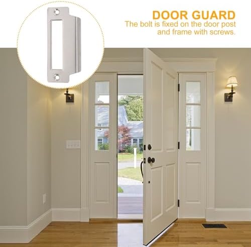 DOITOOL 5Pcs Universal Door Strike Plate 39in 10cm