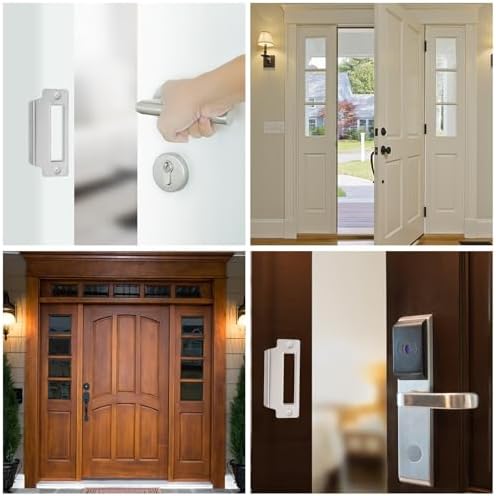 DOITOOL 5Pcs Universal Door Strike Plate 39in 10cm