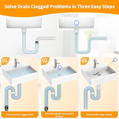 50-inch Sink Drain Snake Hair Clog Remover