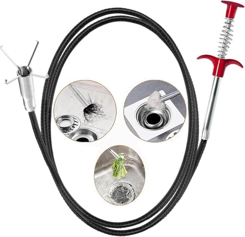 Drain Snake Hair Remover Tool