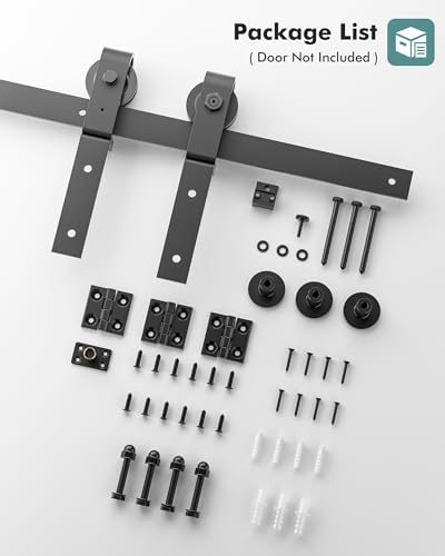 Heavy Duty 36 Bifold Barn Door Hardware Kit - Durable and Smooth-Closing Track for 16 Closet Doors