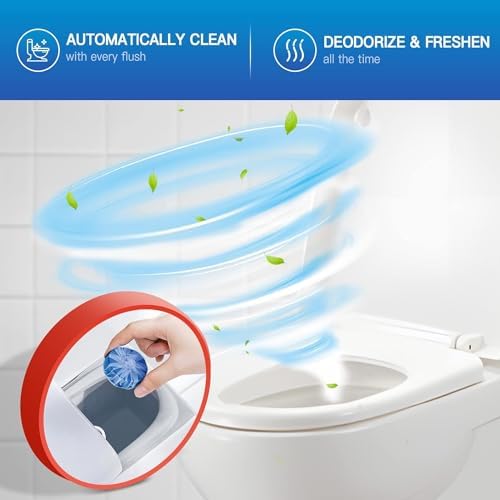 Vacplus automatic toilet bowl cleaner tablets bathroom tank cleaner 12 pack 6 months supply