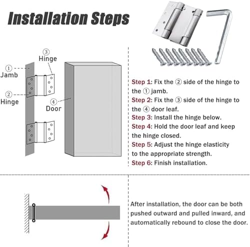 Rustic Solid Wood Swing Door Hinges for Privacy