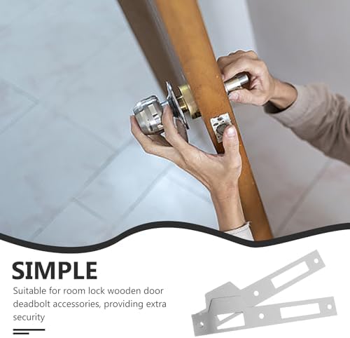 Artibetter 2-Set Door Groove Repair Security Plate