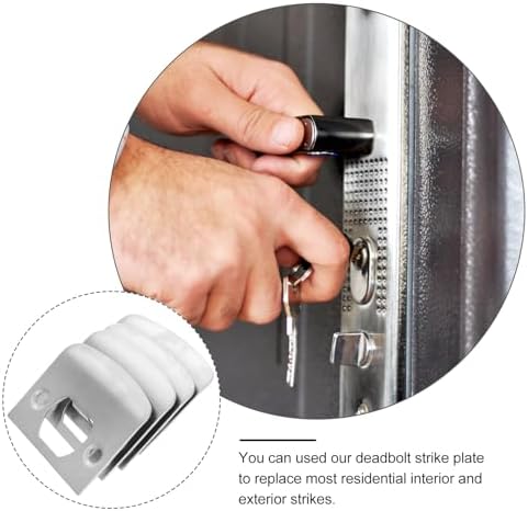 VeemoonProfessional stainless steel door strike plate kit 12 pieces