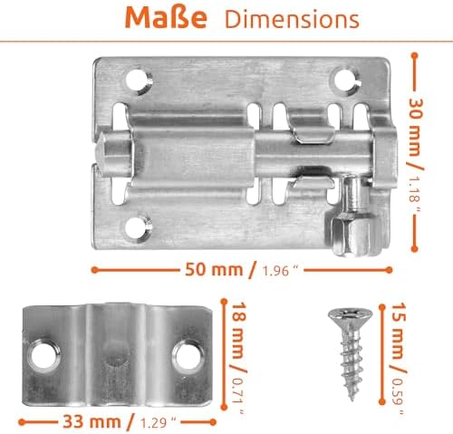 Sturdy 2-Pack Door Latch Locks for Outdoor Indoor Use