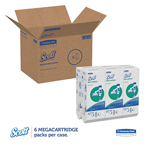 Reusable Napkins 84x525 - Scott 98908 MegaCartridge Napkins 1-Ply 875 per Pack