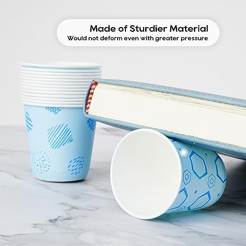 JOLLY PARTY 800-Pack 3 oz Assorted Blue Disposable Cups for Party Use