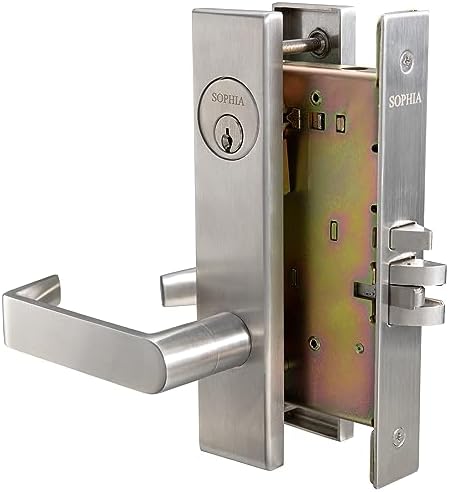 Sophia Commercial Door Lock Set Non-Handed SATIN CHROME FINISH