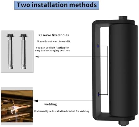 Durable 2-Pack Gate Guide Rollers for Heavy Duty Sliding Doors