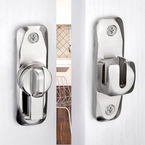 4-Piece Barn Door Latches 90180-Degree Gate Lock Set
