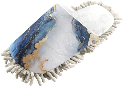 Burbuja Blue White Marble Slippers