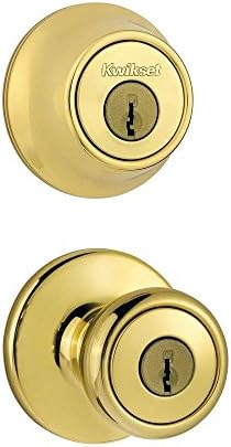 Kwikset 690 Tylo Knob Deadbolt Combo Polished Brass