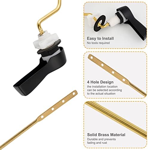 Hibbent 2-Pack Universal Side Mount Toilet Handle Flush Lever