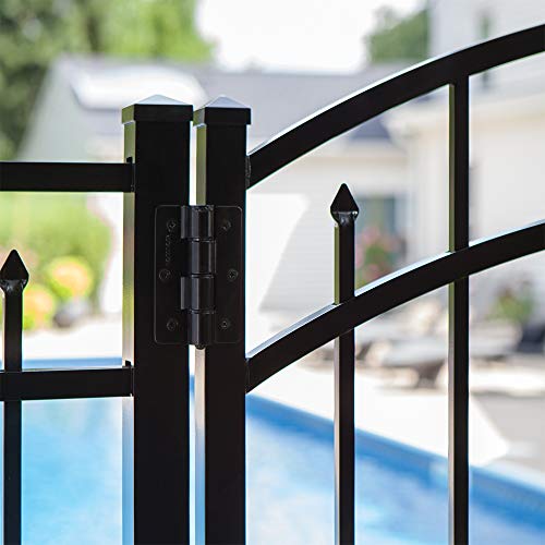 Barrette Outdoor Living Standard Butterfly Hinge Black Durable Gate Hinge 1-12