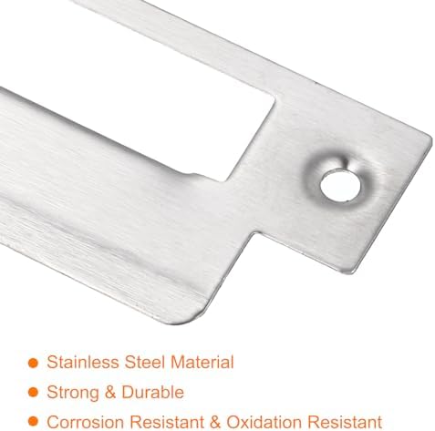 Sturdy 201 stainless steel door strike plate 145mm x 40mm