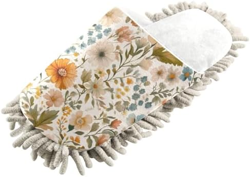 Burbuja Flowers Mop Slippers Perfect for Hands-Free Cleaning