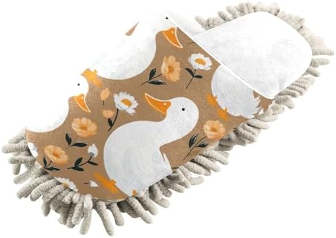 White Ducks Mop Slippers - Sizes 40-45 Perfect Fit for Your Feet
