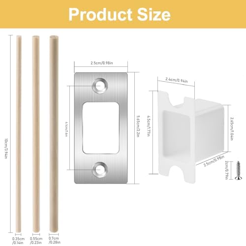Tophoniex Full-Set Door Latch Restore Kit