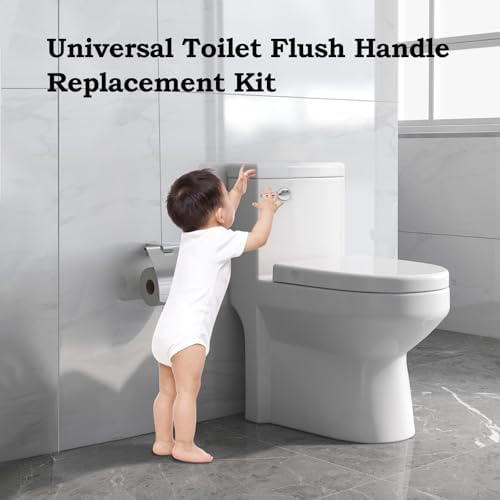 Stainless Steel Toilet Handle Kit Universal Front Mount for American Standard Toilets Easy to Install and Durable
