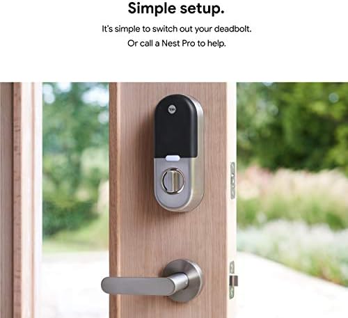 Google Nest x Yale Lock Smart Deadbolt for Front Door
