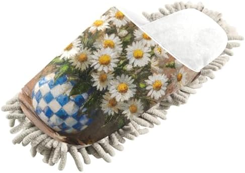 Burbuja Daisy Flower Mop Slippers Waterproof Noise-Reduces