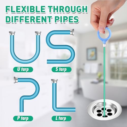 50-Inch Snake Drain Hair Remover Tool