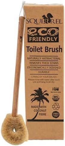 Eco-Friendly Wooden Toilet Cleaning Brush - Zero-Waste Toilet Bowl Brush and Cleaner 100 Biodegradable - Save Succeed
