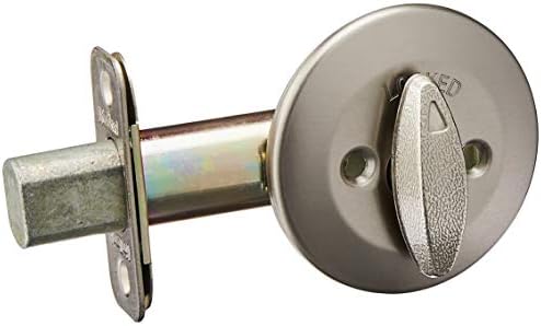 Kwikset 663 No Key Deadbolt Easy Install SATIN NICKEL Surface