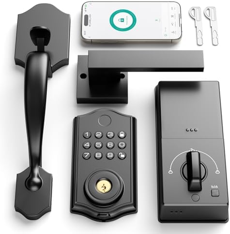 Leecici Smart Deadbolt Lock Set with Fingerprint and App Control