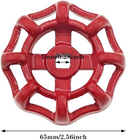 Durable Outdoor Faucet Handle Red 7x7mm