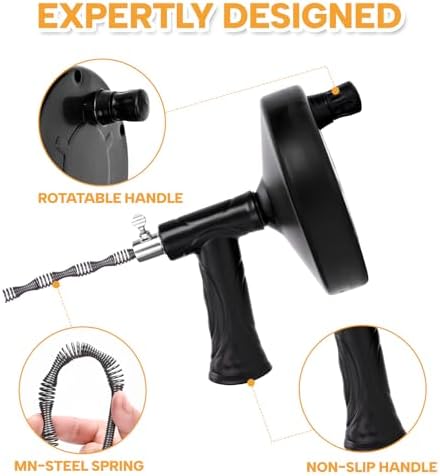 33 Ft Drain Auger Set