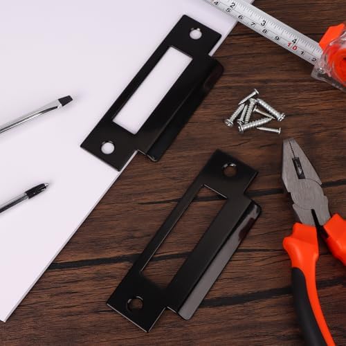 Haiabei 3-Piece Stainless Steel Door Strike Plate Set 4-78