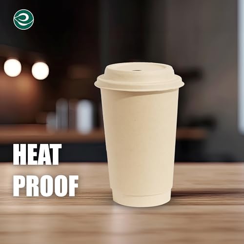 Sturdy 16oz compostable hot cups for home cafe and events Eco-Friendly Perfect Gift