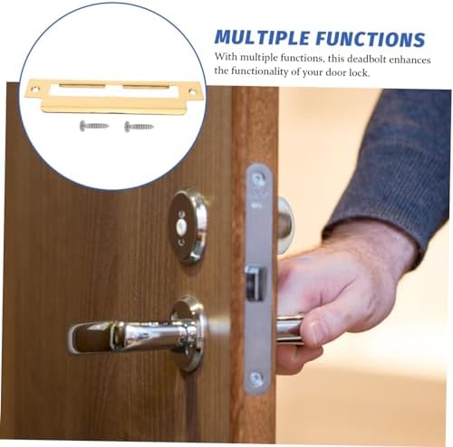Artibetter Stainless Steel Deadbolt Strike Plate Hole Filler