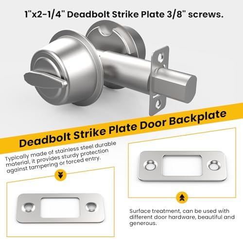Sleek Rust-Proof Door Backplate for Increased Security