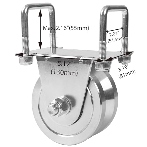 Heavy Duty 4 V-Groove Slide Gate Bracket for 3000lbs Capacity