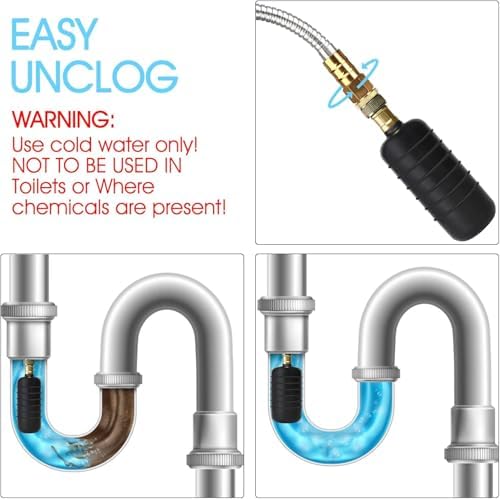 Drain Bladder Unclogger - Effortless Water-Powered Drain Cleaning