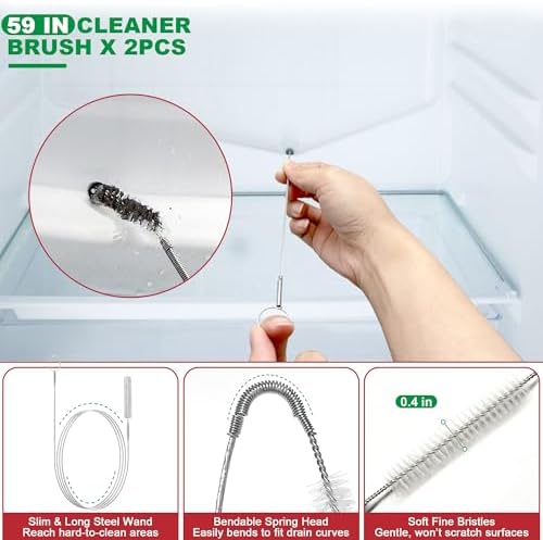 EastLink Complete Drain Clog Remover Set 18PCS