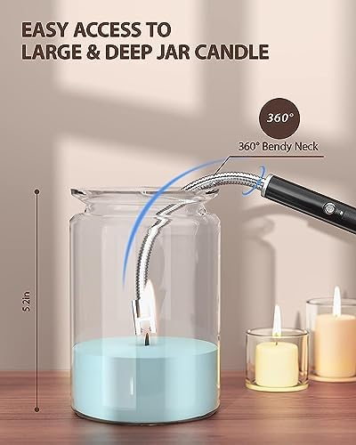 RONXS Rechargeable Candle Lighter with LED Display