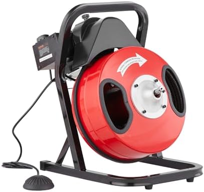 VEVOR 50FTx12Inch Drain Cleaner Machine