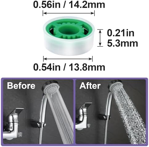4-Piece shower flow control set