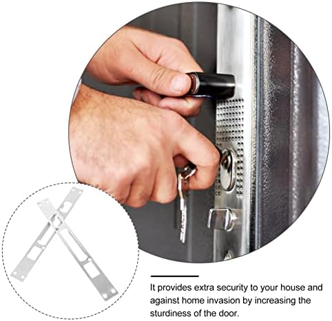 2PK Stainless Steel Door Strike Plate Adjustable Bracket