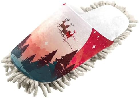 Cozy White Christmas Slips Eco-Friendly Mop for House Cleaning
