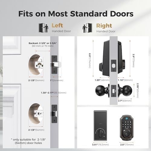 Alpha Smart Keyless Entry Door Lock with Fingerprint Technology
